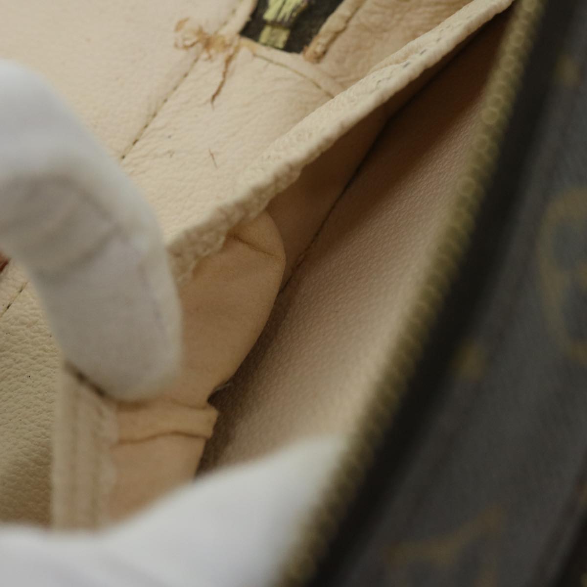 LOUIS VUITTON Monogram Trousse Brush PM Cosmetic Pouch M47510 LV Auth 68712