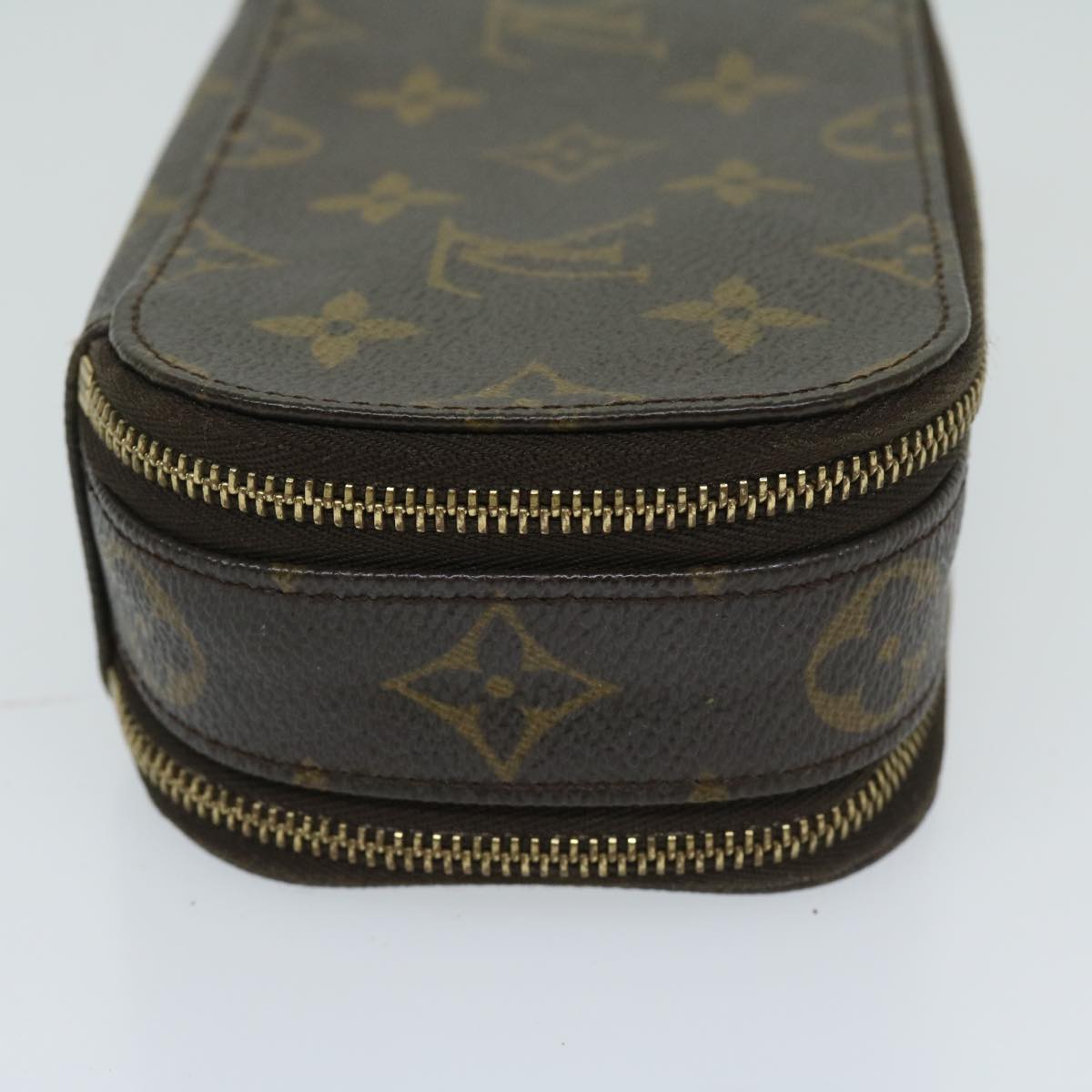 LOUIS VUITTON Monogram Trousse Brush PM Cosmetic Pouch M47510 LV Auth 68712