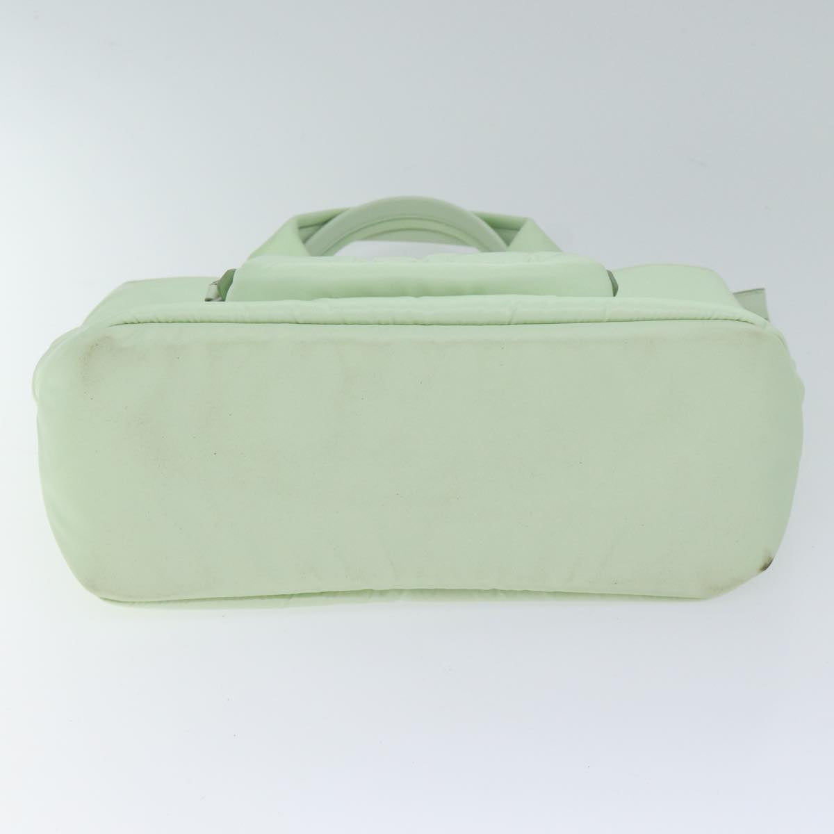 PRADA Hand Bag Nylon 2way Light Green Auth 68918AV