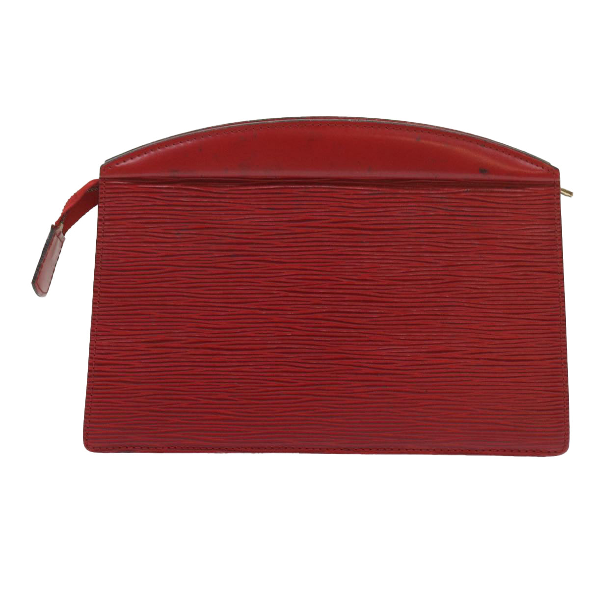 LOUIS VUITTON Epi Trousse Crete Clutch Bag Red M48407 LV Auth 68989