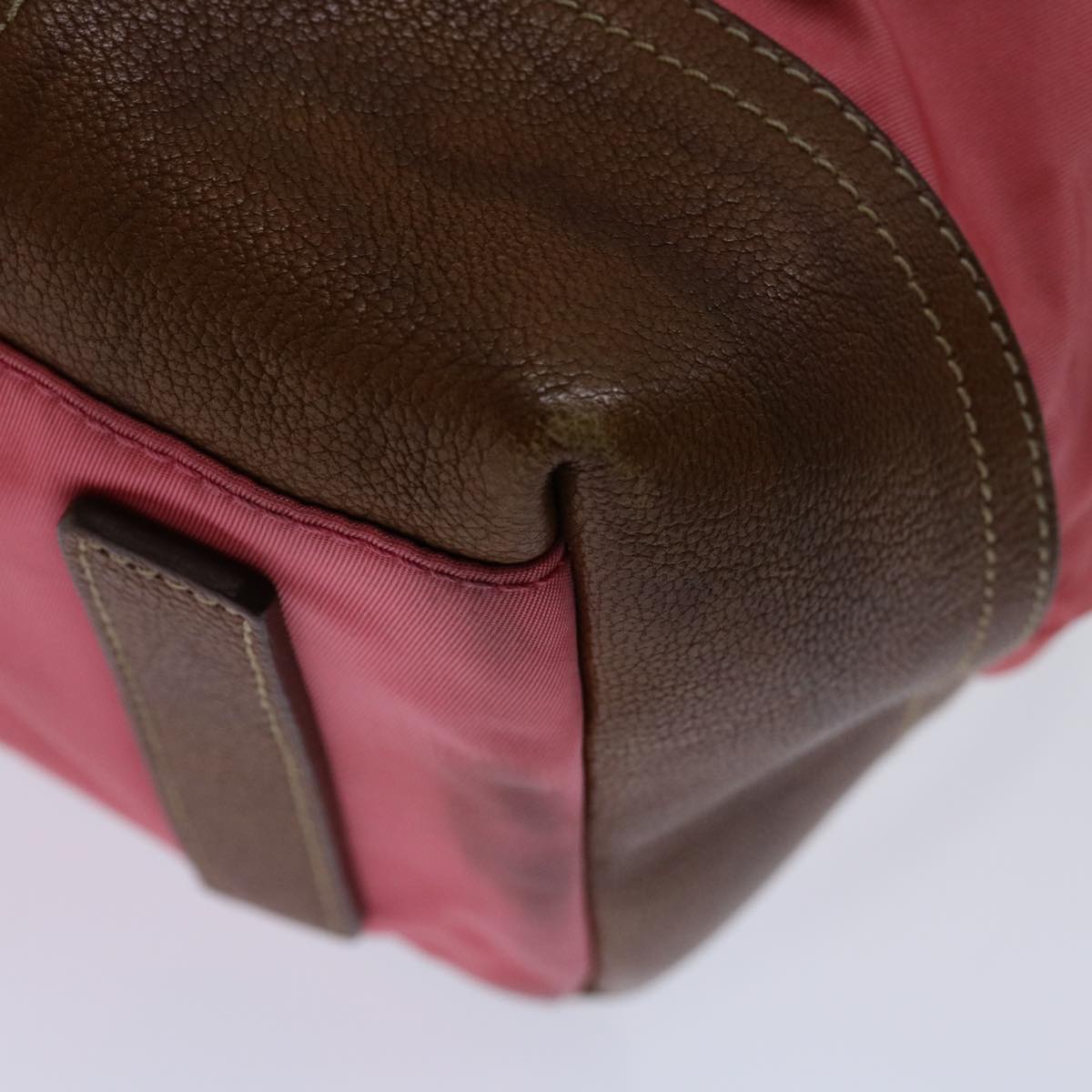 PRADA Tote Bag Nylon Pink Auth 69054