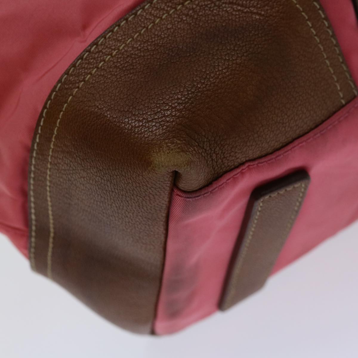 PRADA Tote Bag Nylon Pink Auth 69054