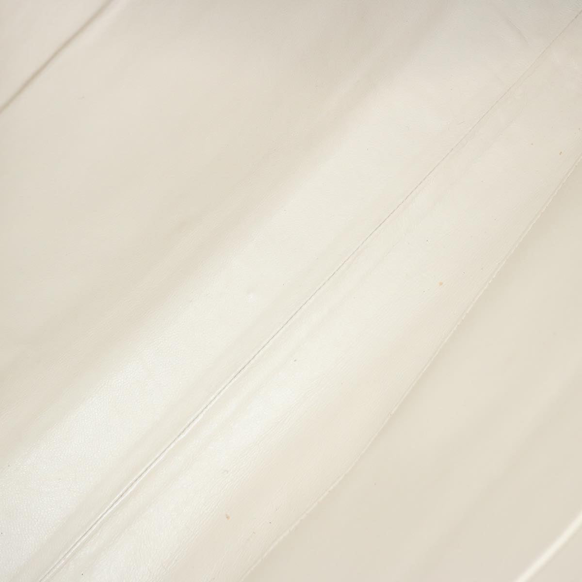 CHANEL Matelasse Chain Shoulder Bag Canvas White Red CC Auth 69059SAV