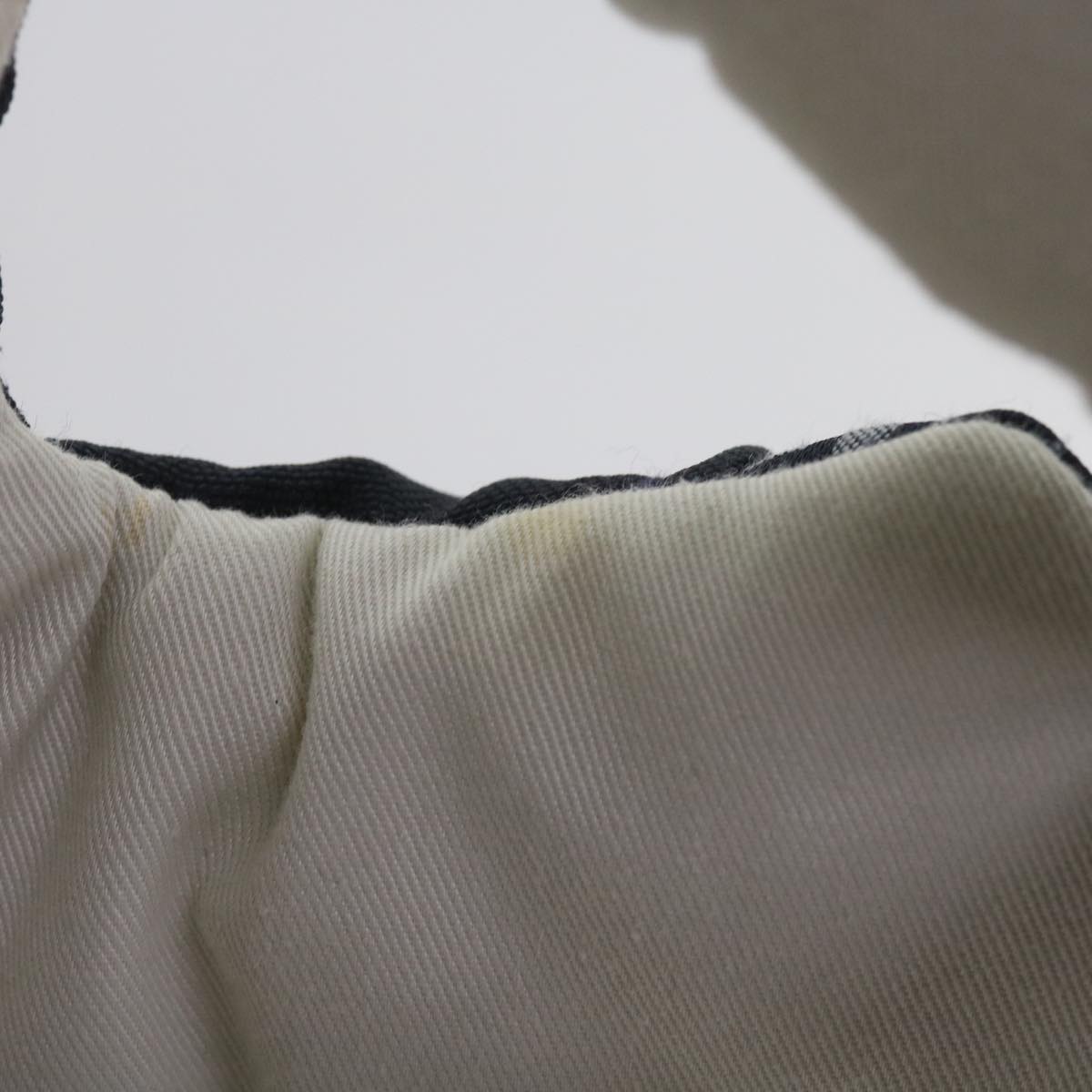 FENDI Baby Carrier Zucchino Canvas Shoulder Bag Black Auth 69064V