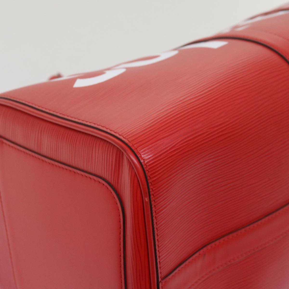 LOUIS VUITTON Epi Supreme Keepall Bandouliere 45 Bag Red M53419 LV Auth 69102S