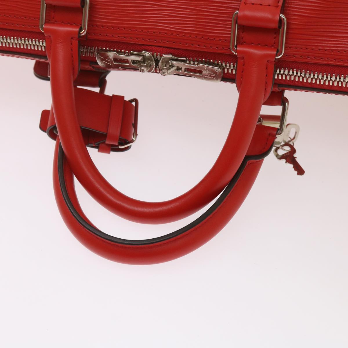 LOUIS VUITTON Epi Supreme Keepall Bandouliere 45 Bag Red M53419 LV Auth 69102S