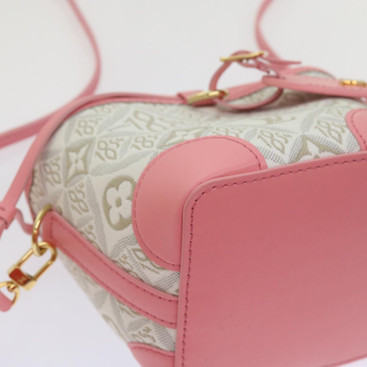 LOUIS VUITTON Pre Owned 1854 Print Noe Perth Bag Pink M81112 LV Auth 69112SAM