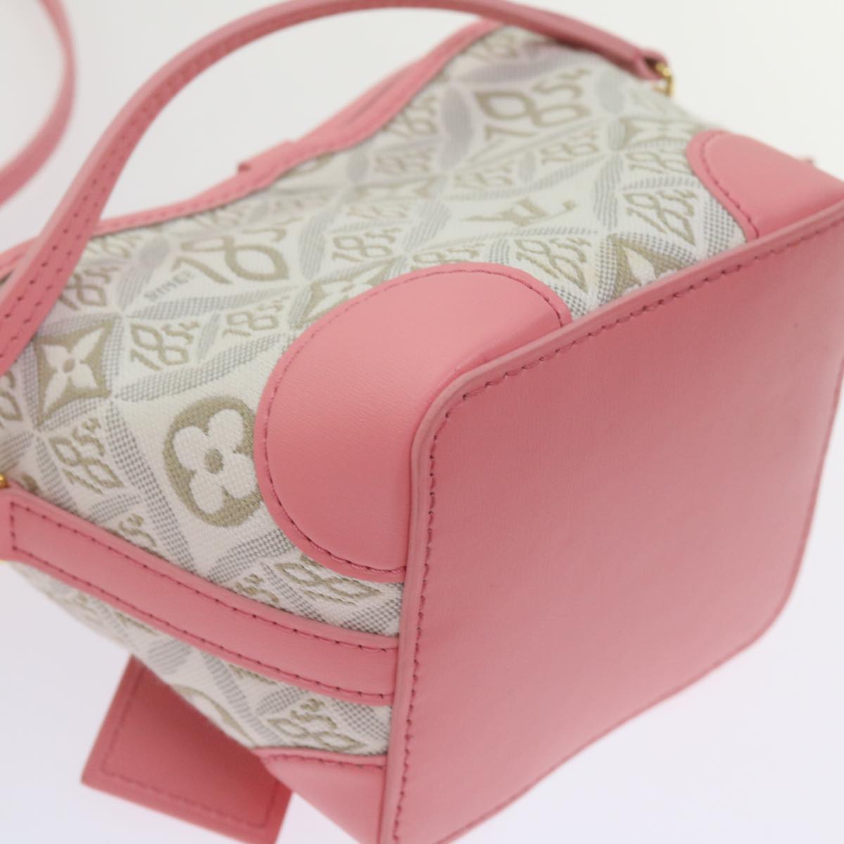 LOUIS VUITTON Pre Owned 1854 Print Noe Perth Bag Pink M81112 LV Auth 69112SAM