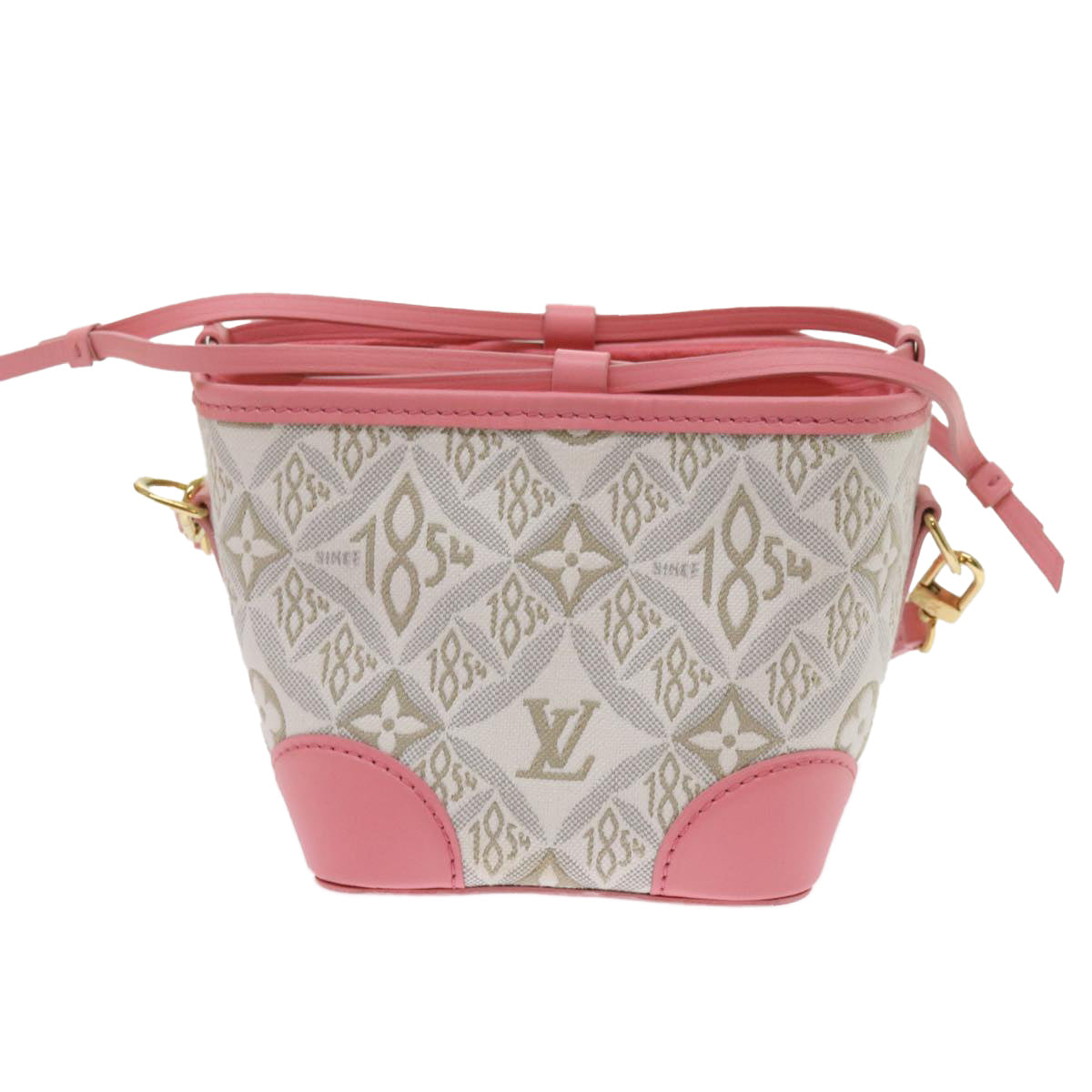LOUIS VUITTON Pre Owned 1854 Print Noe Perth Bag Pink M81112 LV Auth 69112SAM