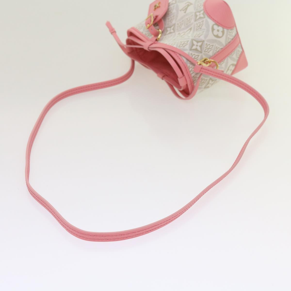 LOUIS VUITTON Pre Owned 1854 Print Noe Perth Bag Pink M81112 LV Auth 69112SAM