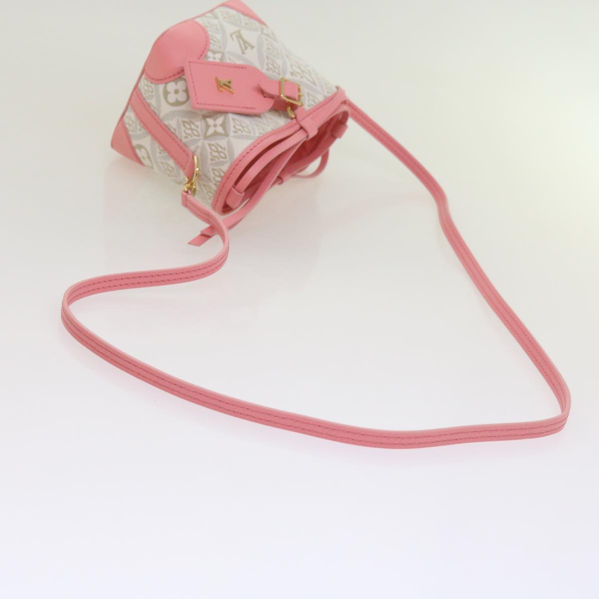 LOUIS VUITTON Pre Owned 1854 Print Noe Perth Bag Pink M81112 LV Auth 69112SA