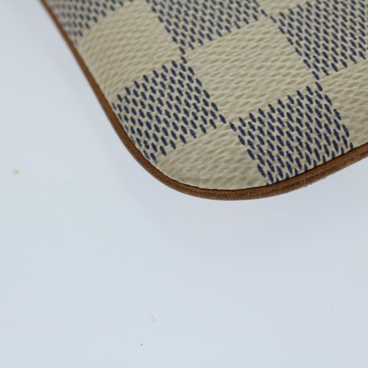LOUIS VUITTON Damier Azur Etui Telephonne MM Cell Phone Case N60026 Auth 69185V