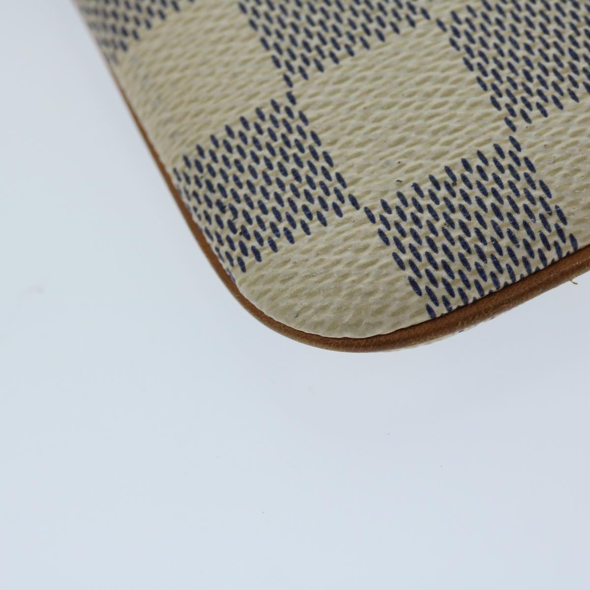 LOUIS VUITTON Damier Azur Etui Telephonne MM Cell Phone Case N60026 Auth 69185V