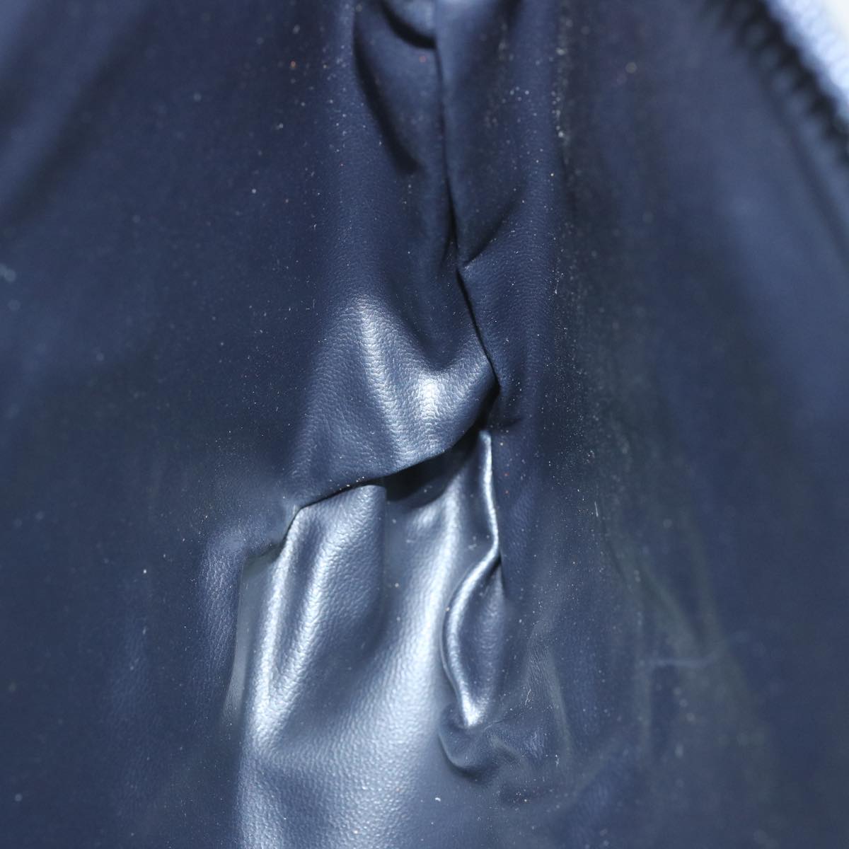 CELINE Macadam Canvas Clutch Bag Navy Auth 69236