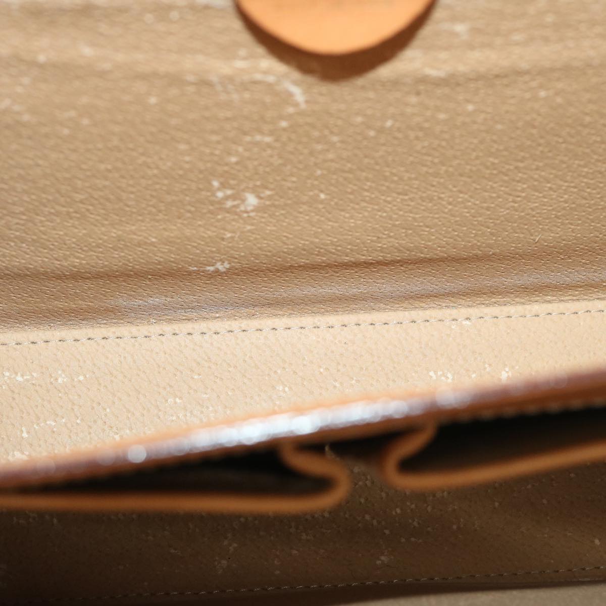 CELINE Macadam Canvas Shoulder Bag PVC Brown Auth 69278