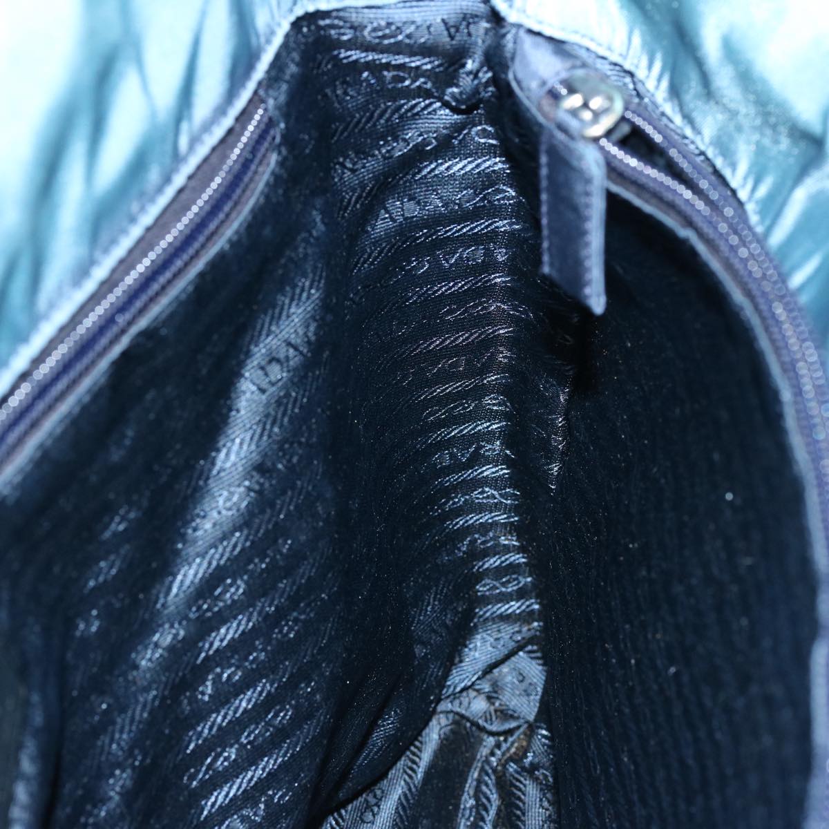 PRADA Tote Bag Nylon Blue Auth 69358