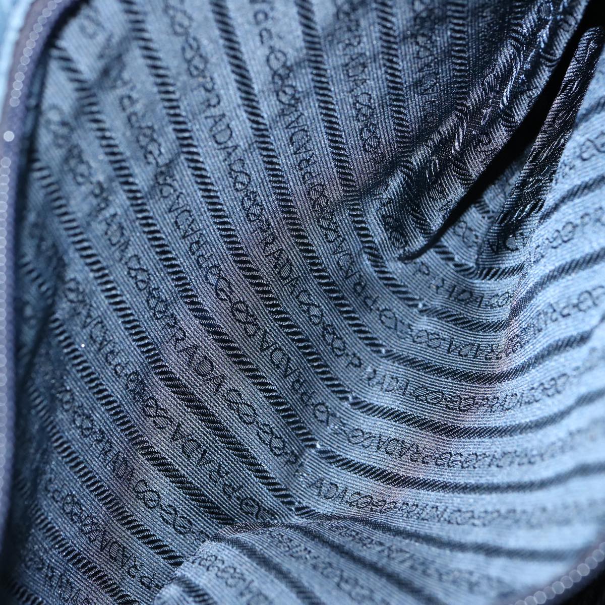 PRADA Tote Bag Nylon Blue Auth 69358