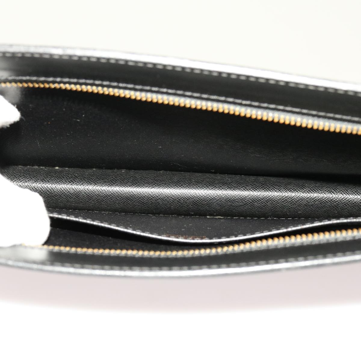 LOUIS VUITTON Epi Pochette Homme Clutch Bag Black M52522 LV Auth 69397