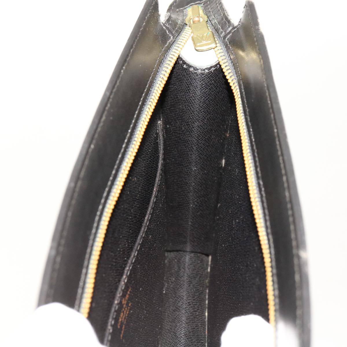 LOUIS VUITTON Epi Pochette Homme Clutch Bag Black M52522 LV Auth 69397