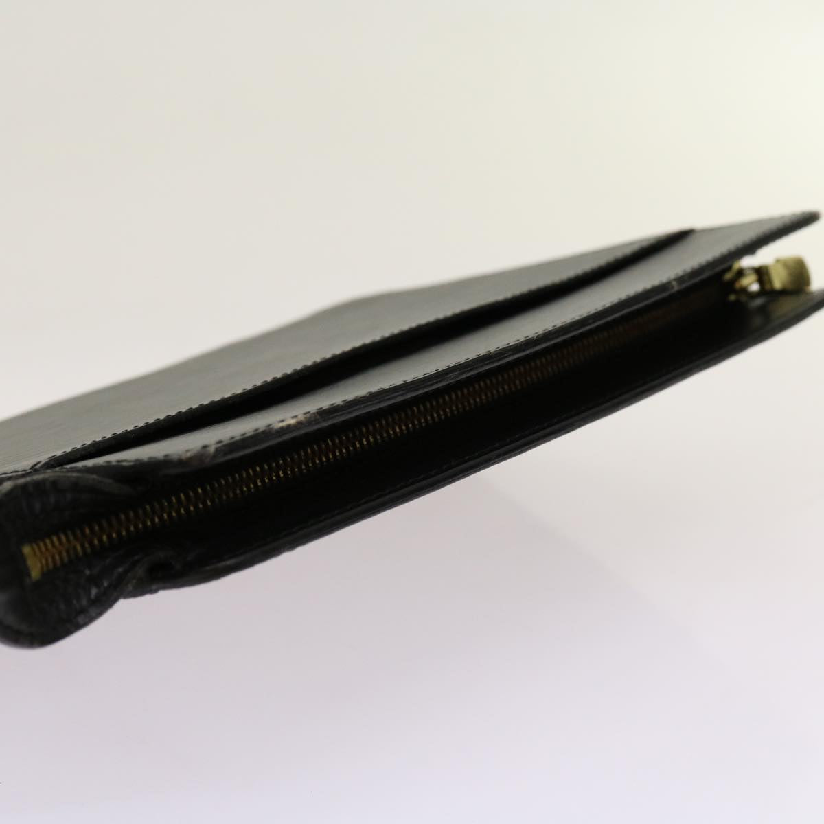 LOUIS VUITTON Epi Pochette Homme Clutch Bag Black M52522 LV Auth 69397