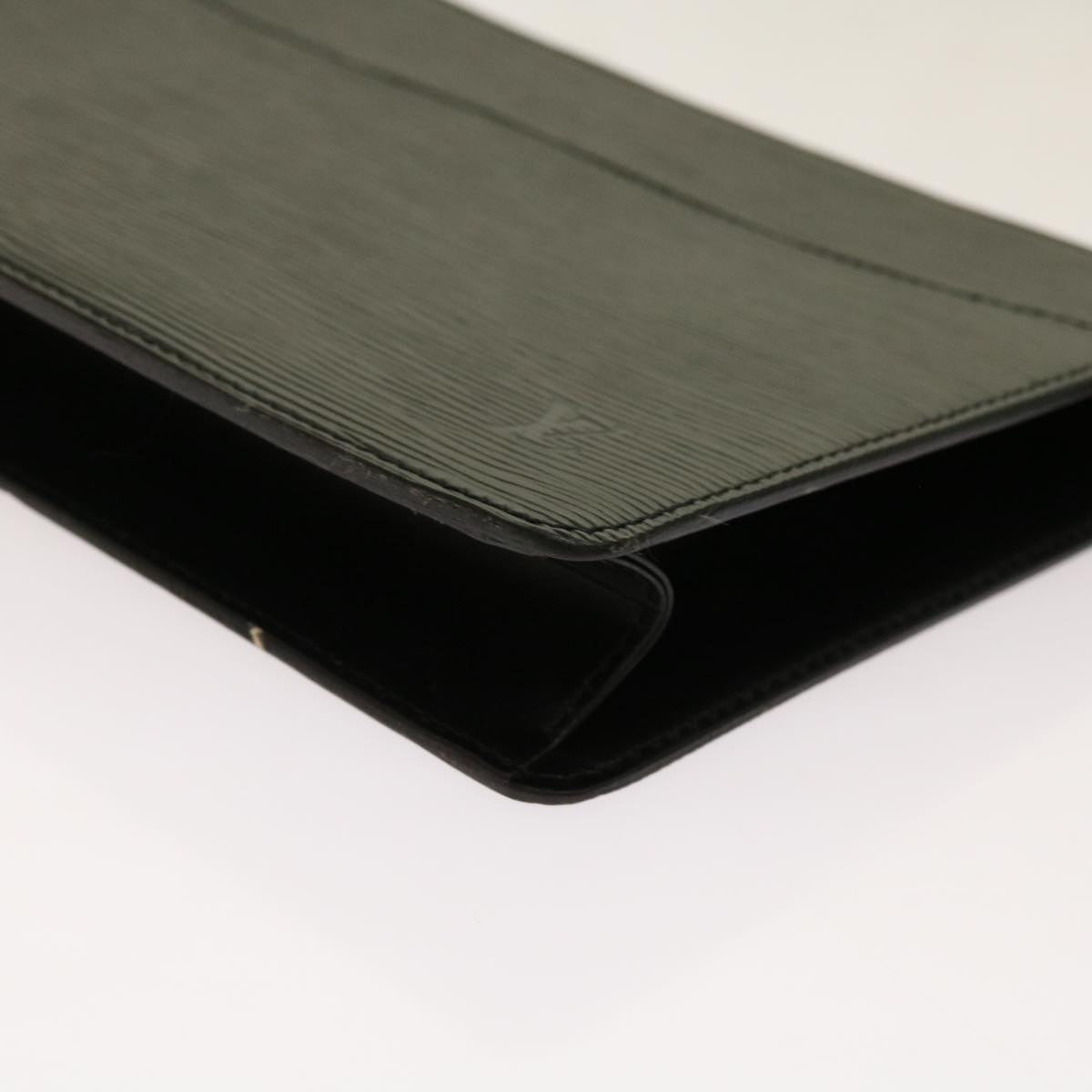 LOUIS VUITTON Epi Pochette Homme Clutch Bag Black M52522 LV Auth 69397