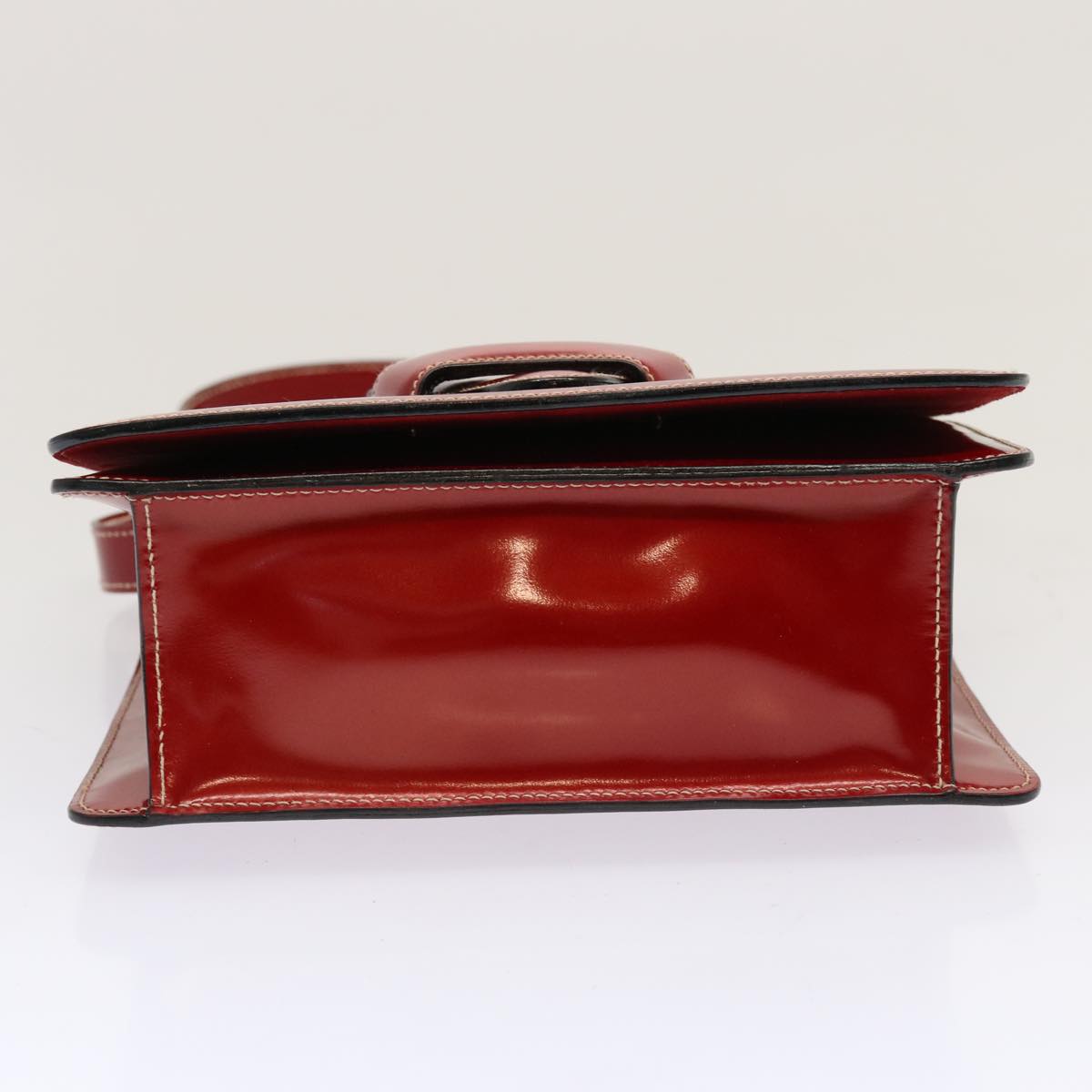 LOEWE Hand Bag Patent leather 2way Red Auth 69418