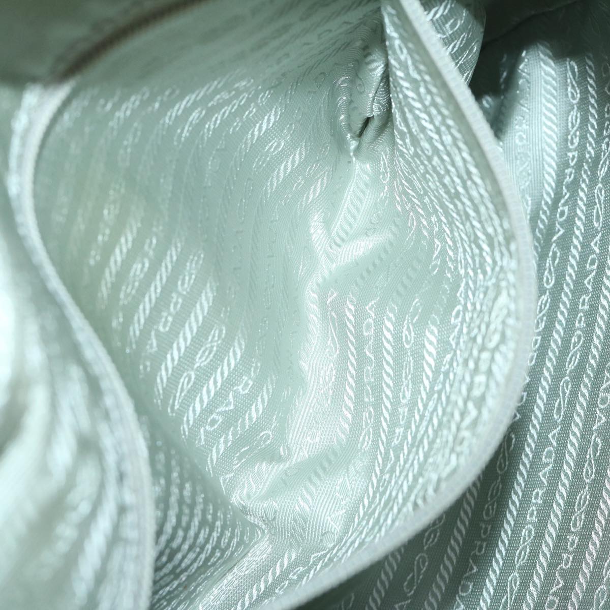 PRADA Tote Bag Nylon Light Blue Auth 69439