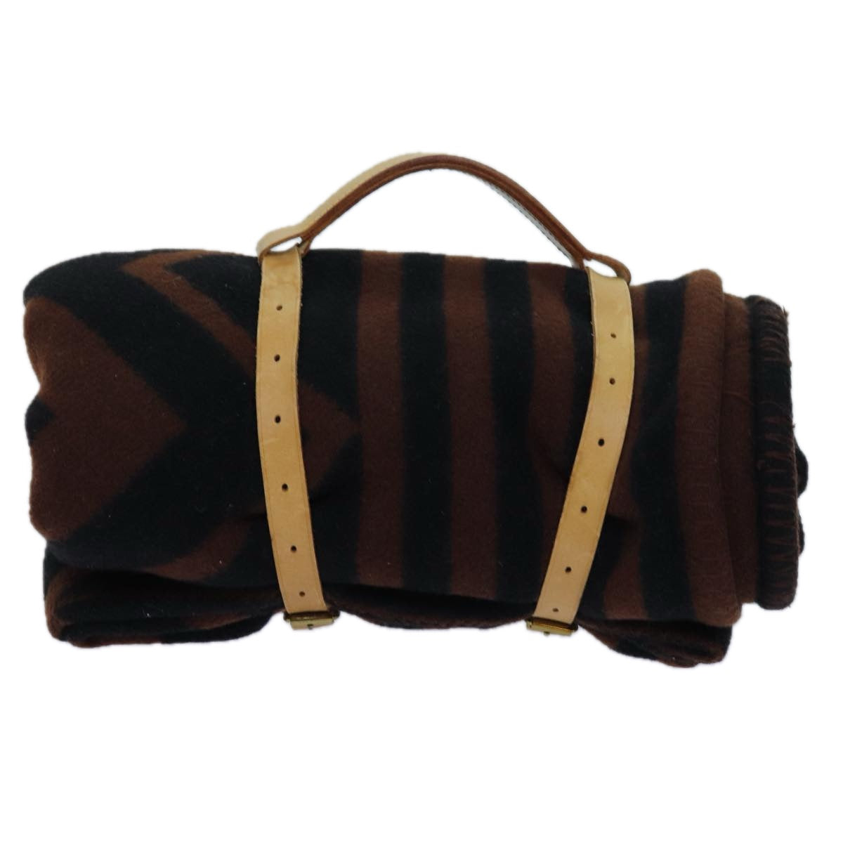 LOUIS VUITTON Pred Karakoram Blanket Wool Brown M74966 LV Auth 69497