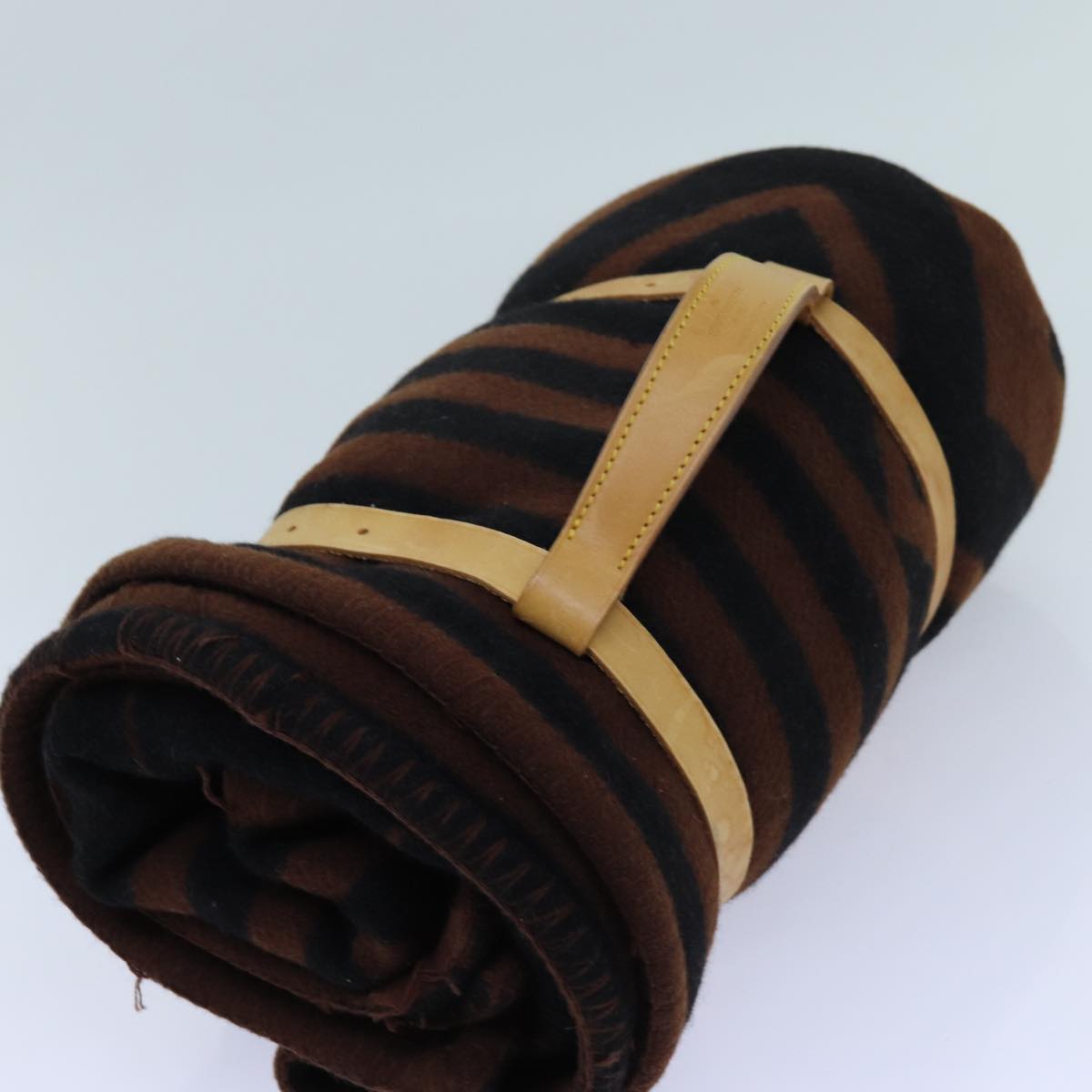 LOUIS VUITTON Pred Karakoram Blanket Wool Brown M74966 LV Auth 69497