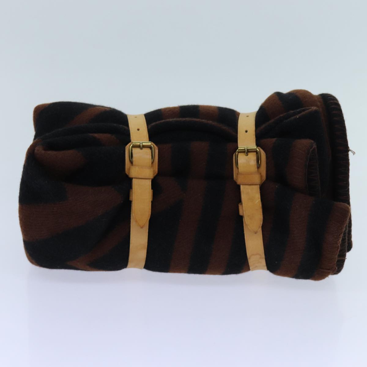 LOUIS VUITTON Pred Karakoram Blanket Wool Brown M74966 LV Auth 69497