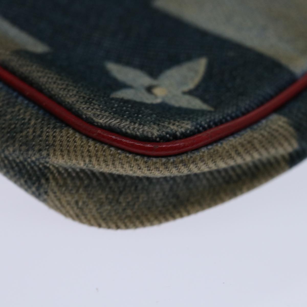 LOUIS VUITTON Monogram Denim Mini Pochette Accessoires Blue M68760 LV Auth 69550