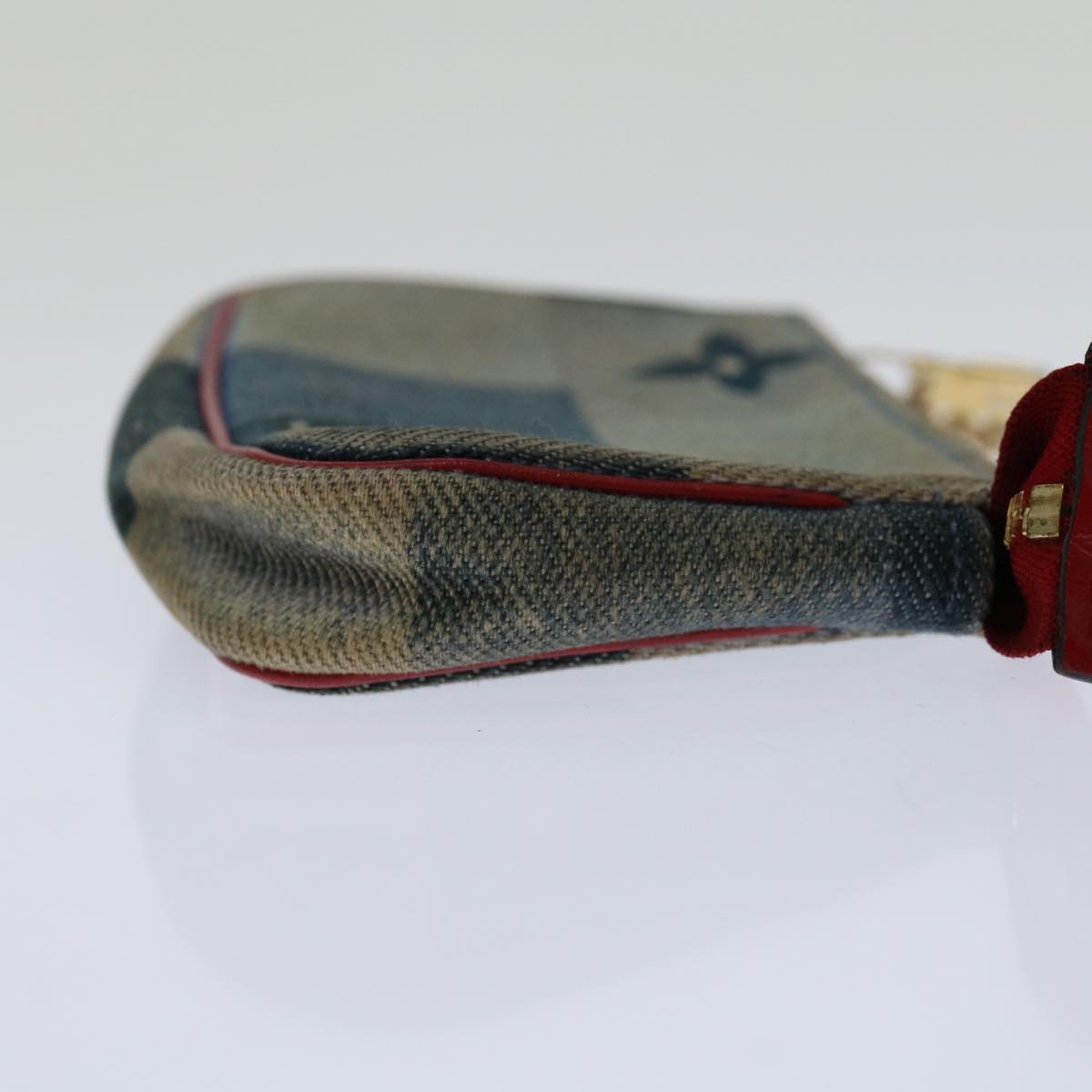 LOUIS VUITTON Monogram Denim Mini Pochette Accessoires Blue M68760 LV Auth 69550