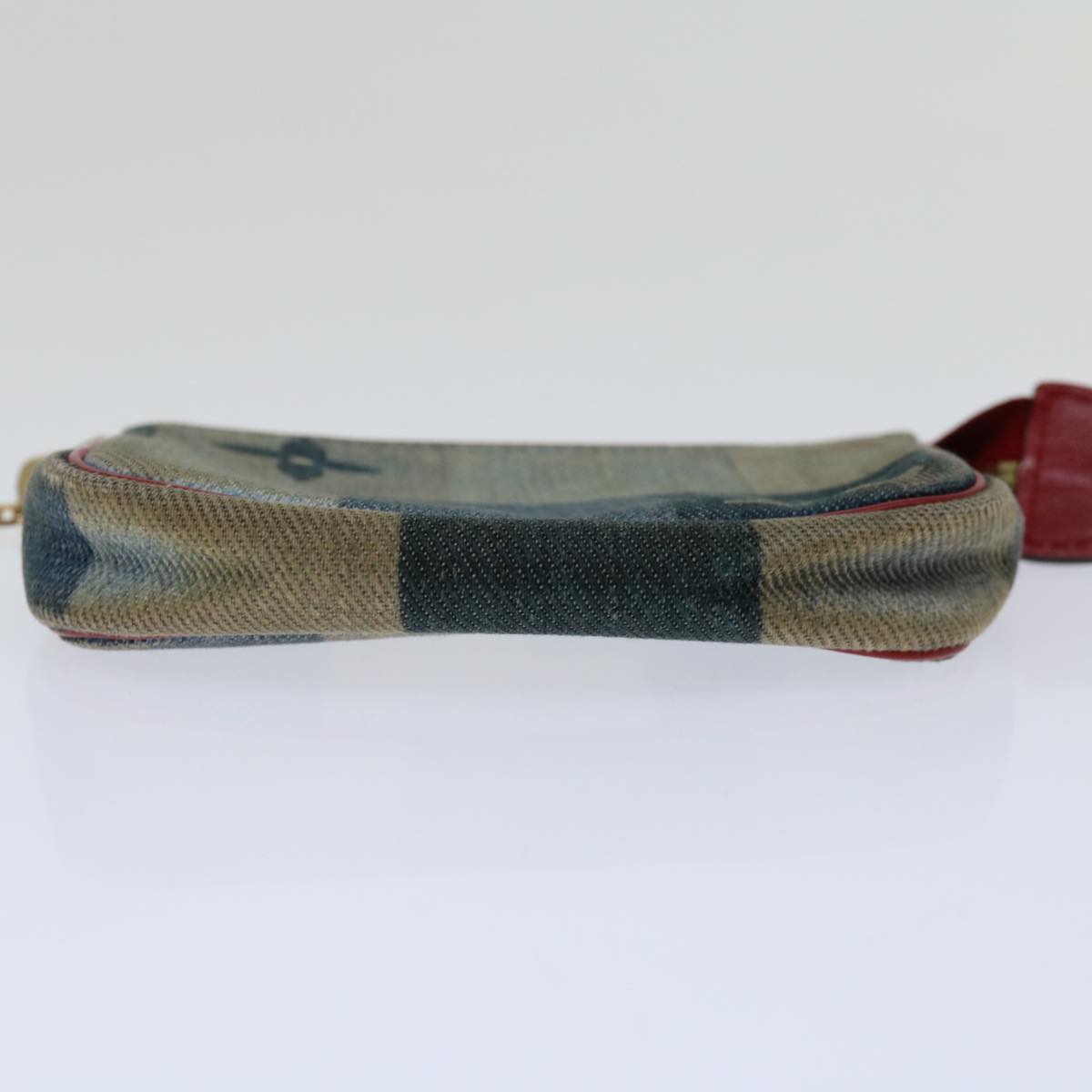 LOUIS VUITTON Monogram Denim Mini Pochette Accessoires Blue M68760 LV Auth 69550