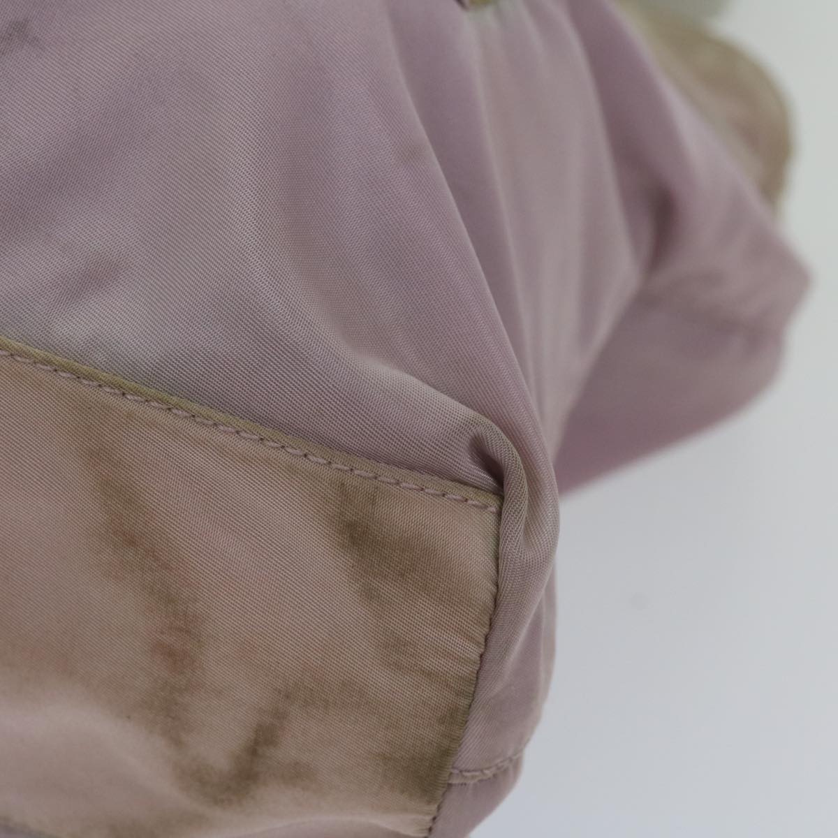 PRADA Tote Bag Nylon Pink Auth 69661