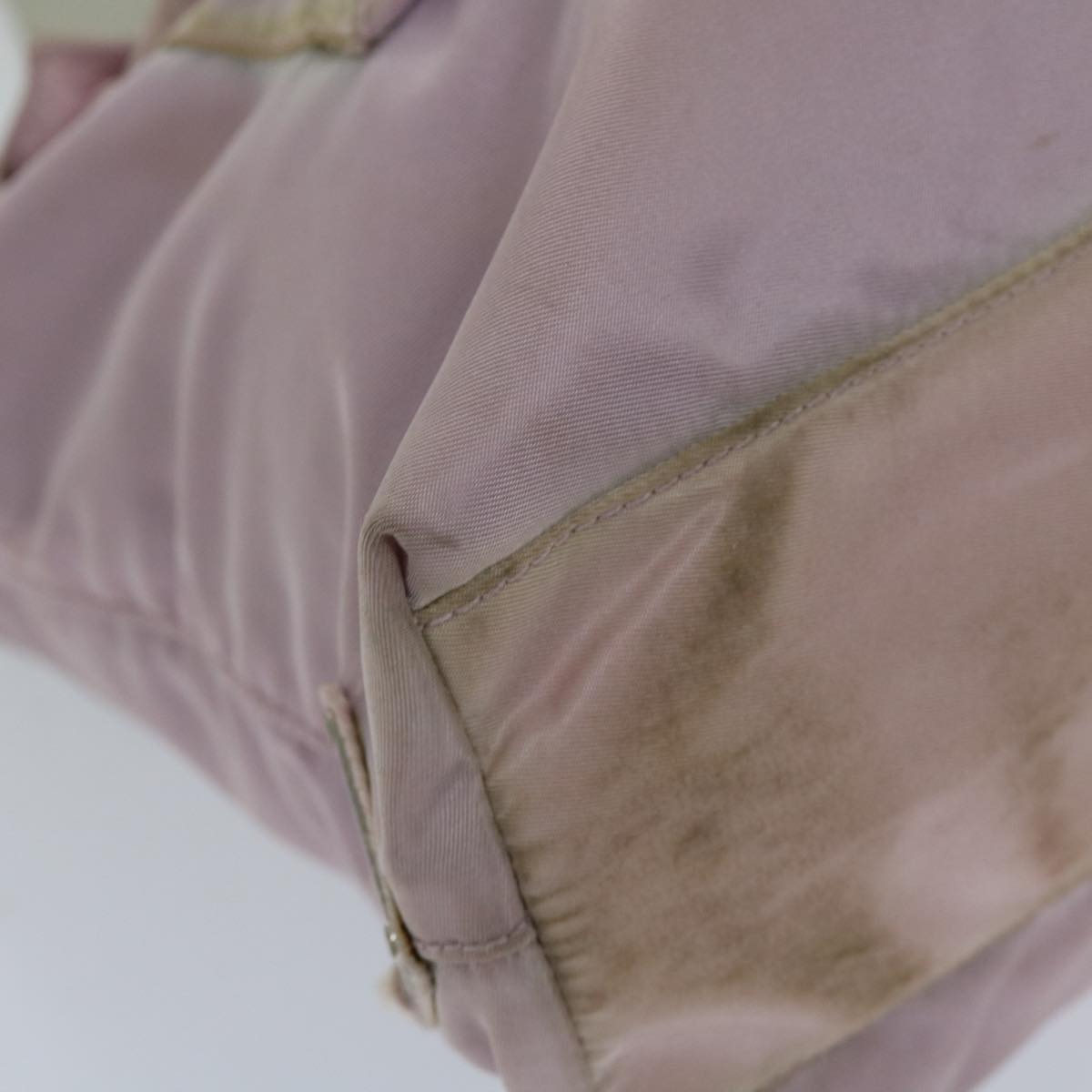 PRADA Tote Bag Nylon Pink Auth 69661