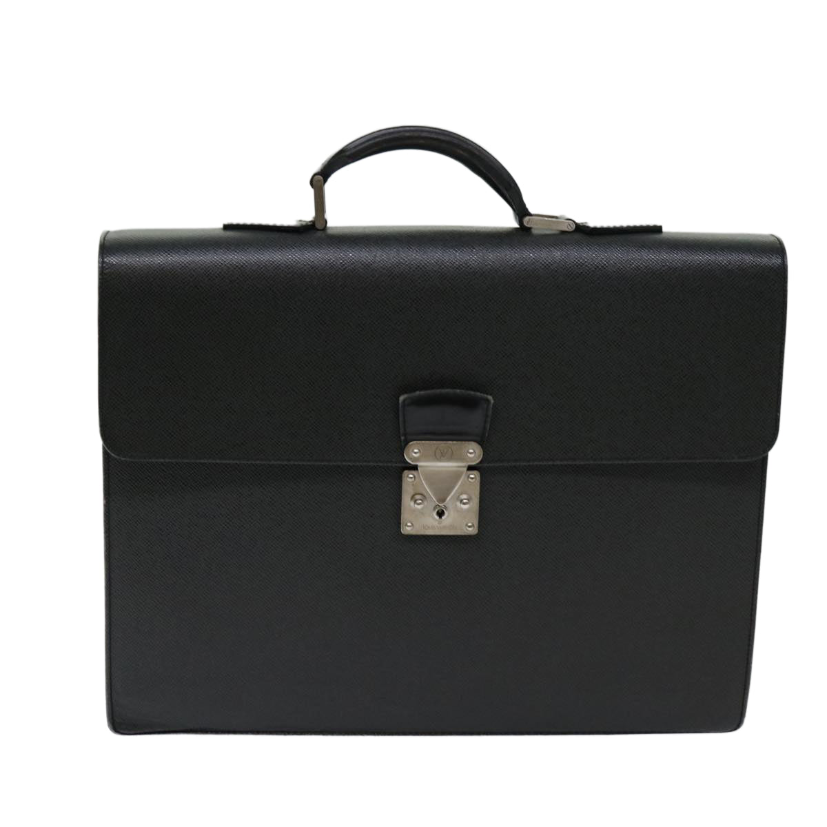 LOUIS VUITTON Taiga Serviette Moskova Business Bag Ardoise M30032 LV Auth 69688