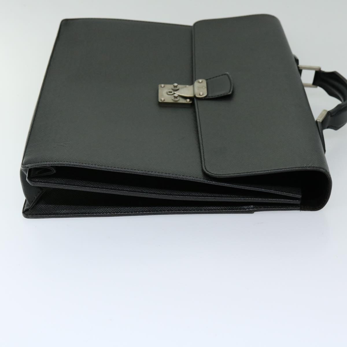 LOUIS VUITTON Taiga Serviette Moskova Business Bag Ardoise M30032 LV Auth 69688