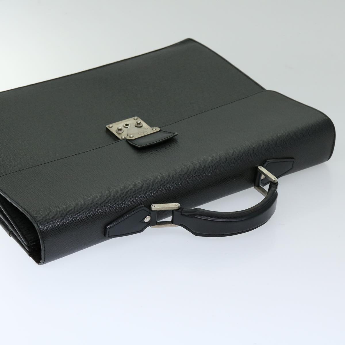 LOUIS VUITTON Taiga Serviette Moskova Business Bag Ardoise M30032 LV Auth 69688