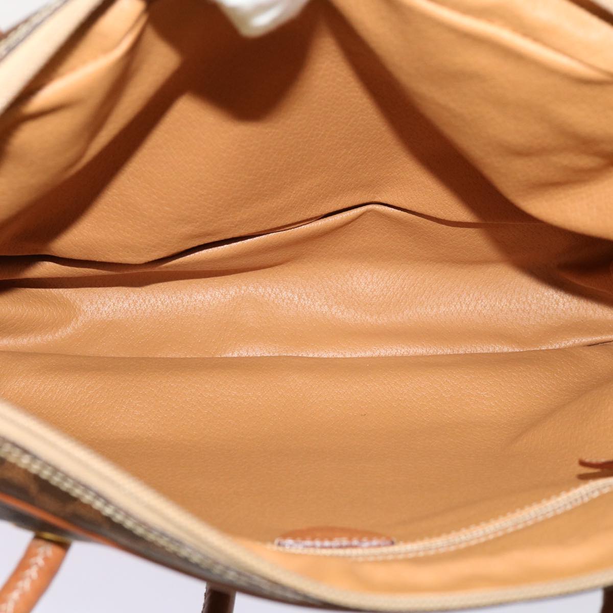 CELINE Macadam Canvas Shoulder Bag PVC Brown Auth 69901