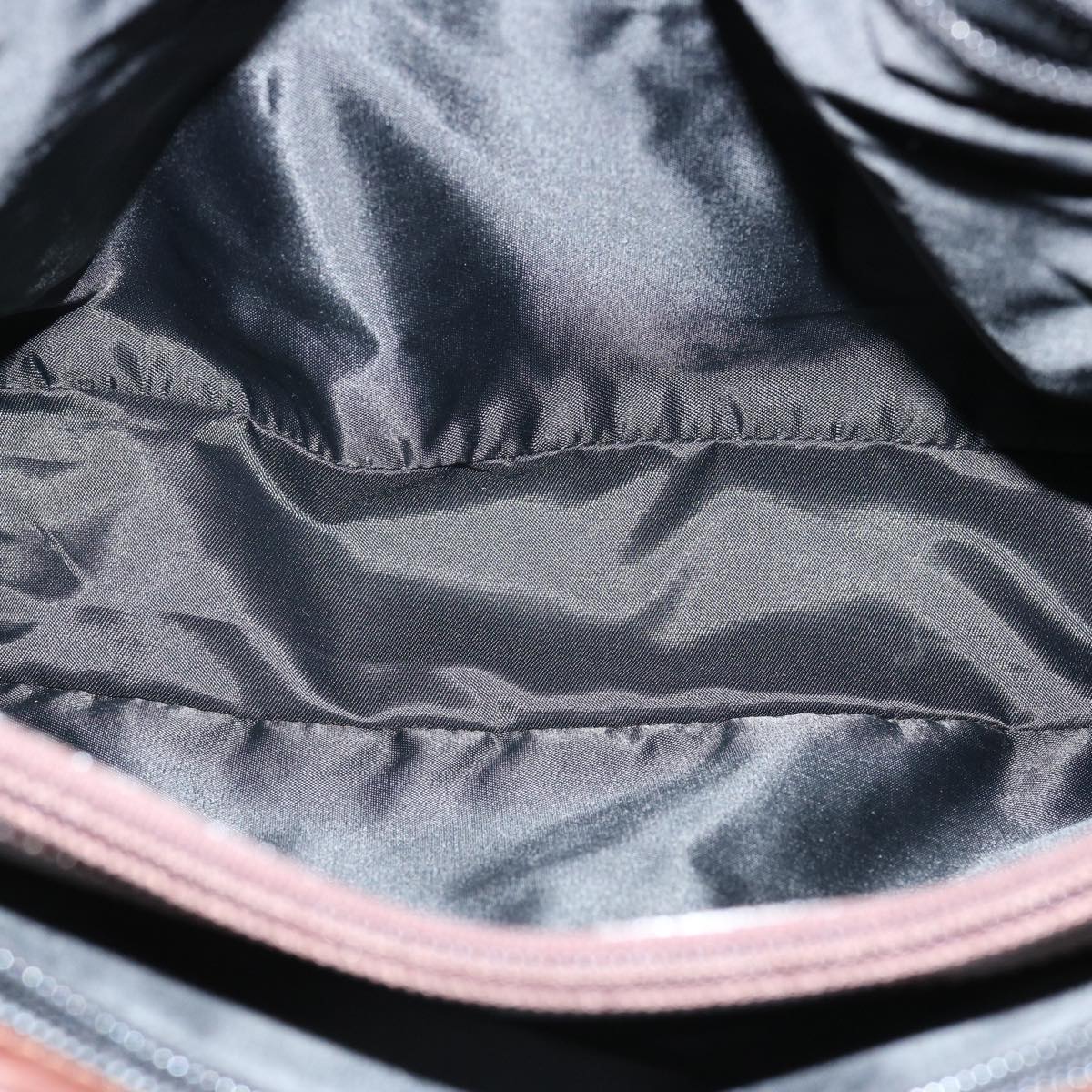 CELINE Hand Bag Nylon Khaki Auth 69940