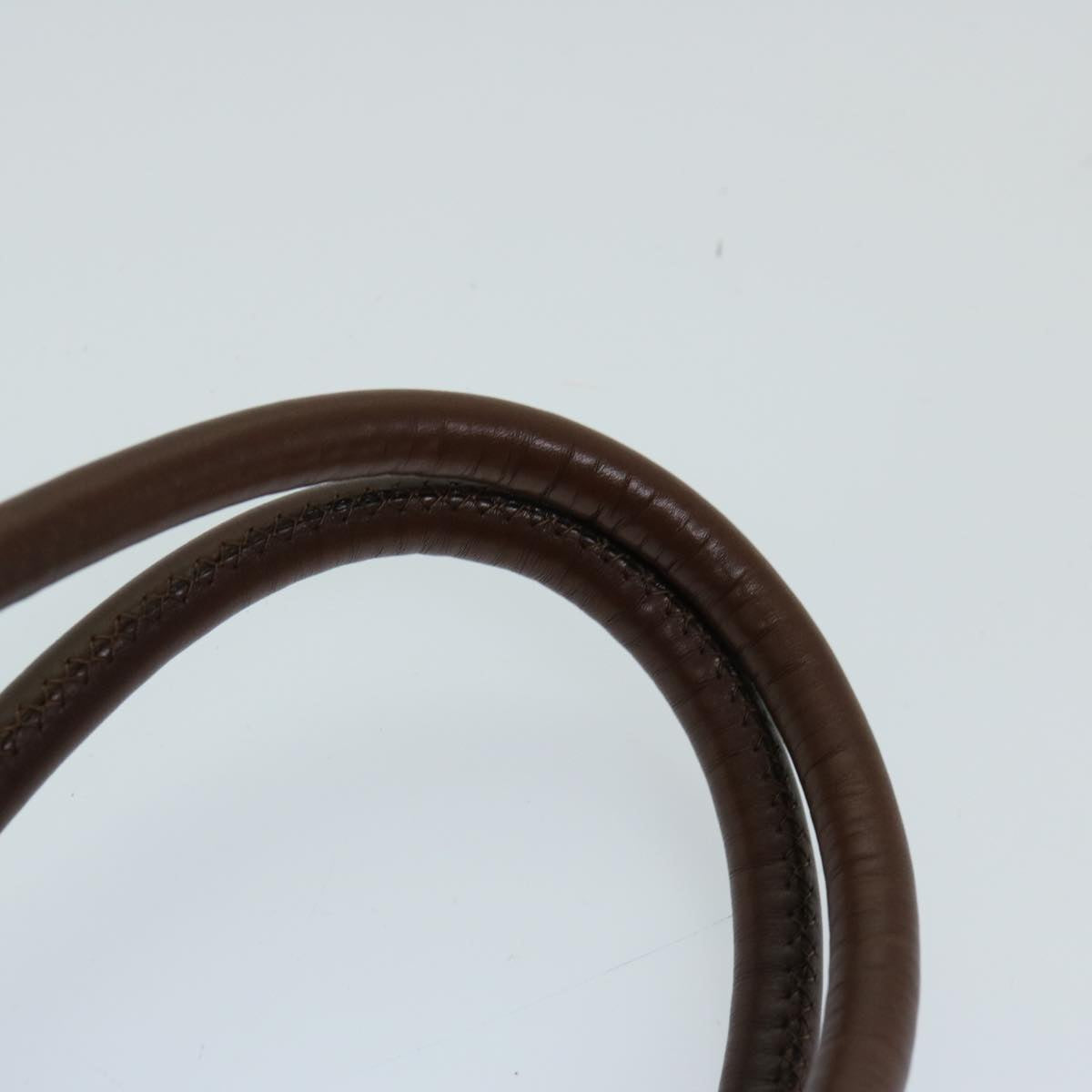 CELINE Hand Bag Nylon Khaki Auth 69940