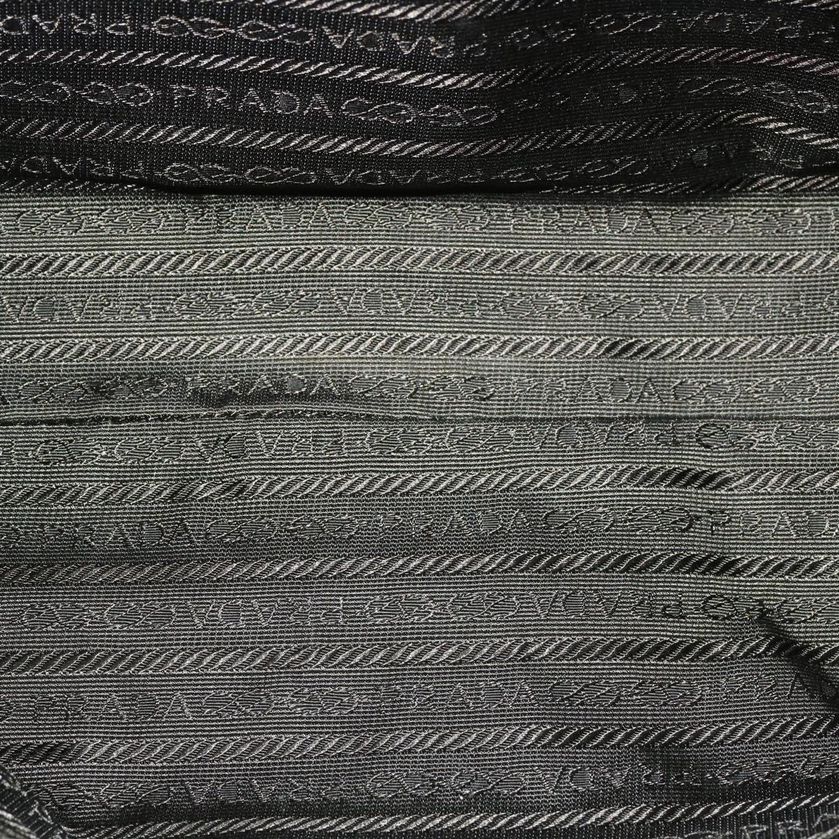 PRADA Hand Bag Nylon Beige Auth 69941