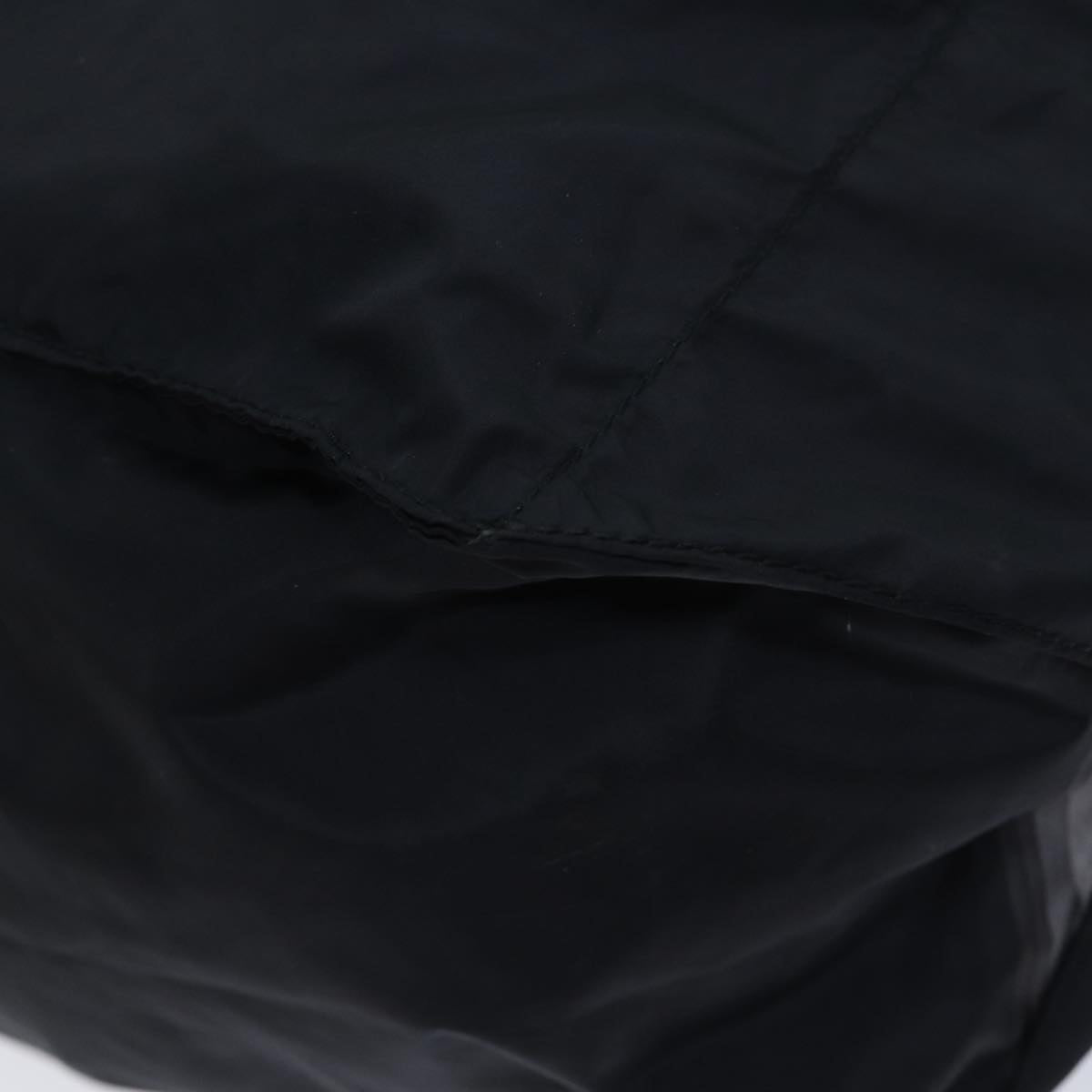 PRADA Tote Bag Nylon Black Gray Auth 69946