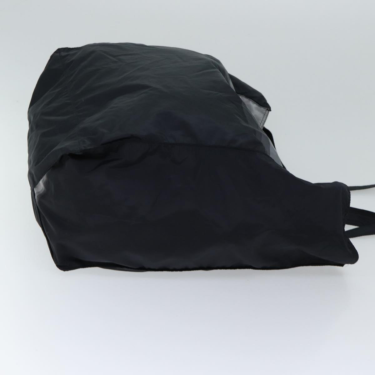 PRADA Tote Bag Nylon Black Gray Auth 69946