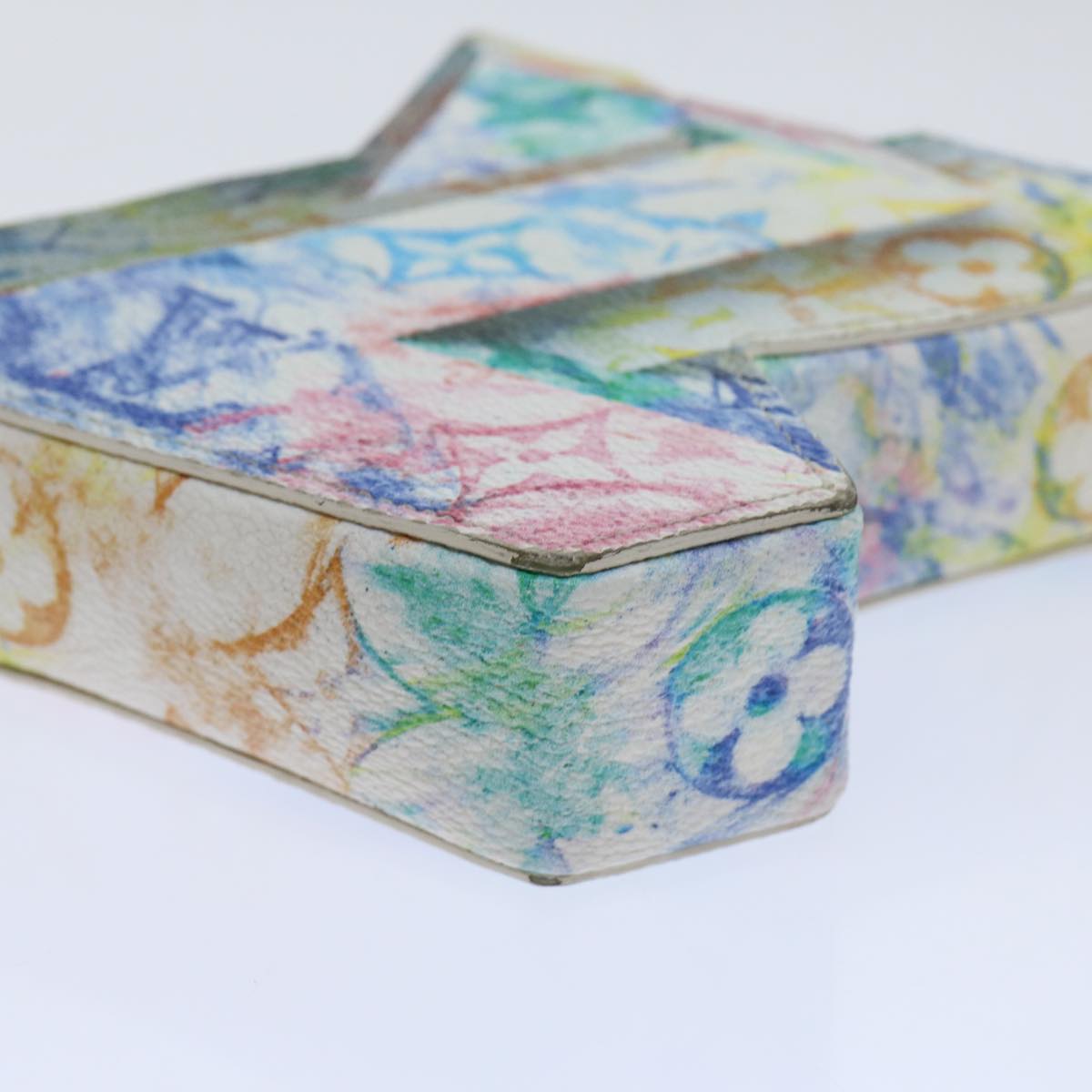 LOUIS VUITTON Monogram Pastel Colors LV Block Multicolor M57277 LV Auth 69979SM