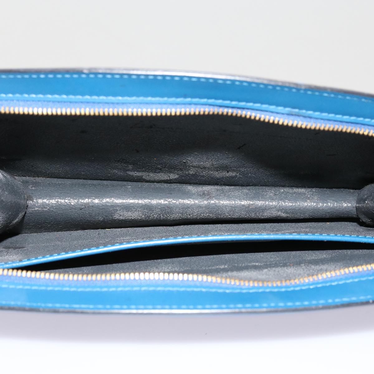 LOUIS VUITTON Epi Trousse Crete Pouch Blue M48405 LV Auth 70000