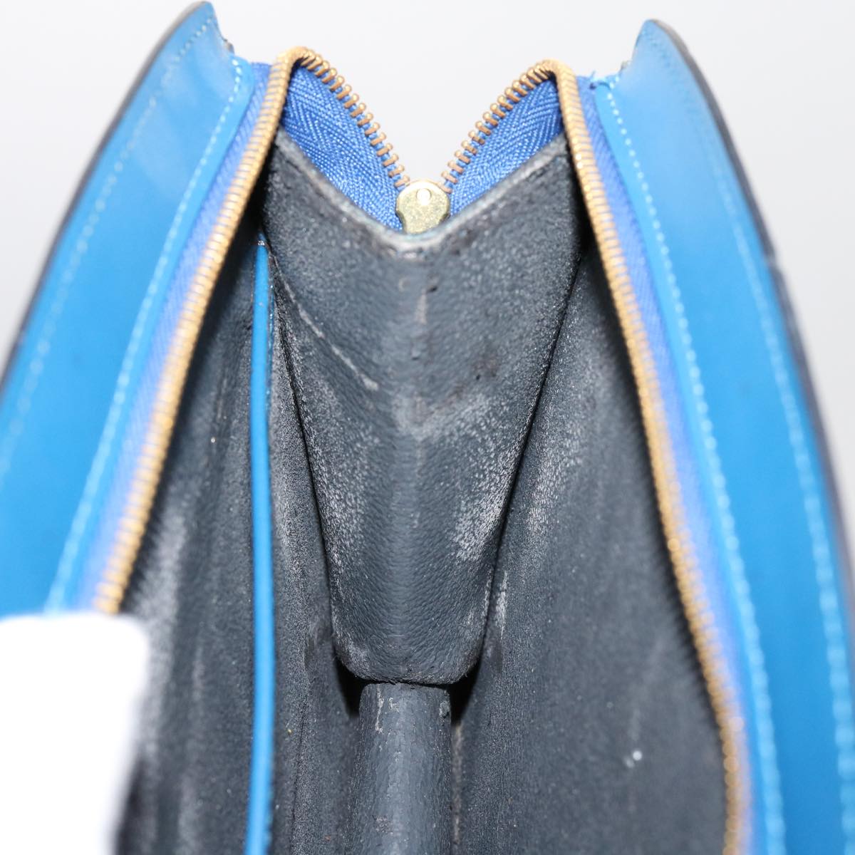 LOUIS VUITTON Epi Trousse Crete Pouch Blue M48405 LV Auth 70000
