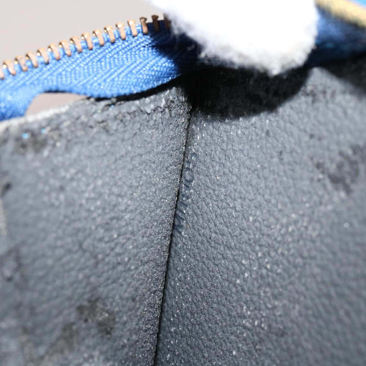 LOUIS VUITTON Epi Trousse Crete Pouch Blue M48405 LV Auth 70000