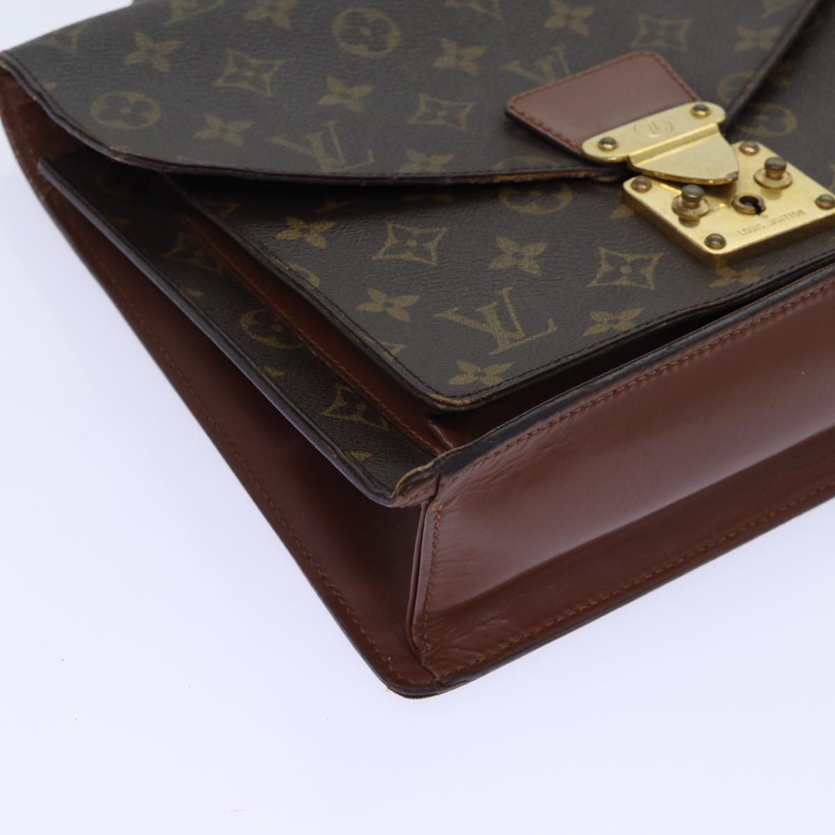 LOUIS VUITTON Monogram Monceau 28 Hand Bag 2way M51185 LV Auth 70032