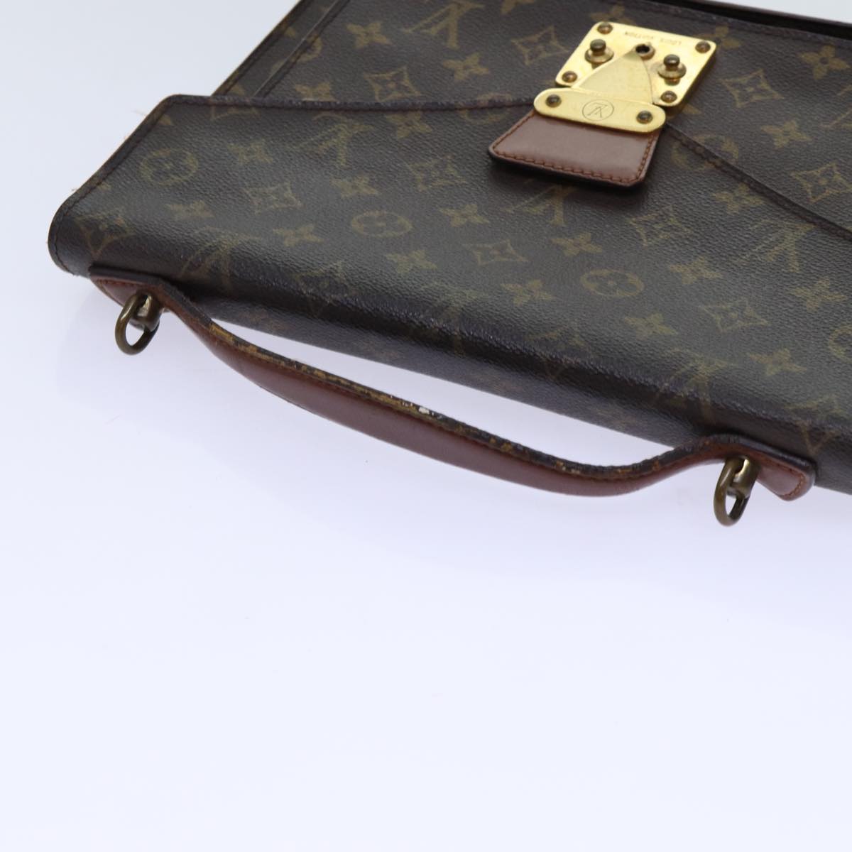 LOUIS VUITTON Monogram Monceau 28 Hand Bag 2way M51185 LV Auth 70032